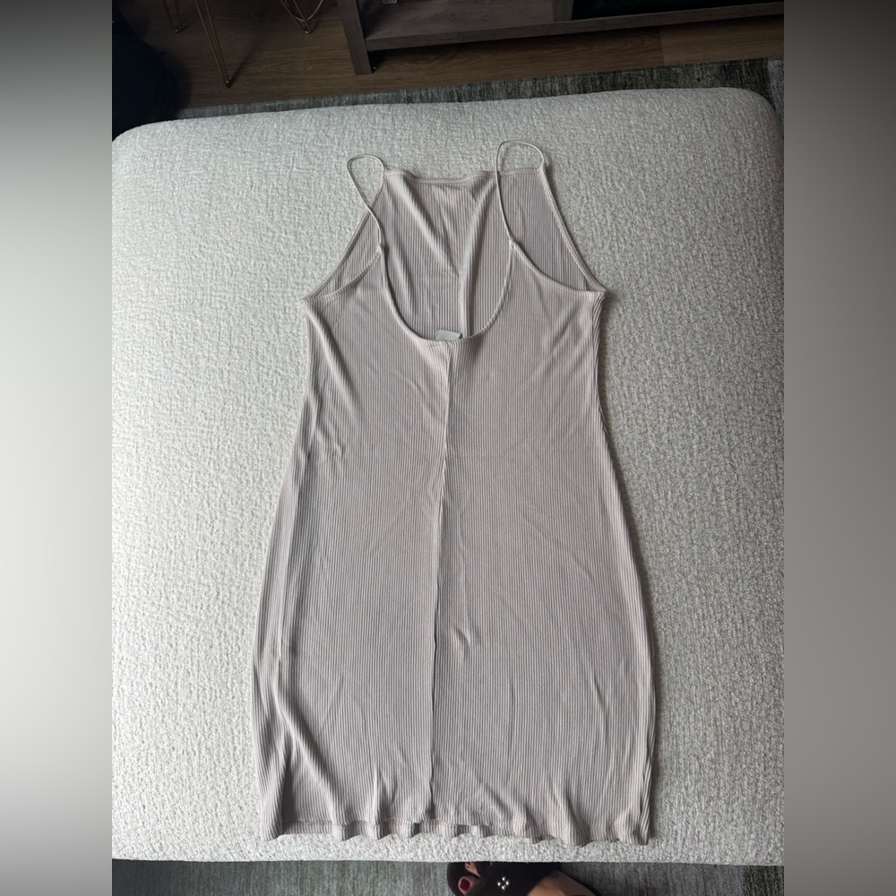 H&M Light Beige Ribbed Dress - Picture 2 of 3